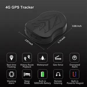 Sinotrack GPS Tracker 4G ST-905L 5000 мАч Встроенный аккумулятор 4G Устройство GPS-слежения с сильным магнитом
