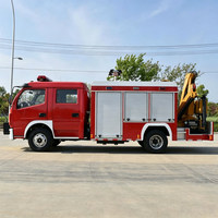 Prix d'usine Nouveau camion de pompiers diesel de sauvetage DONGFENG 4x2, empattement 3800 mm, capacité du réservoir 3001-5000 L