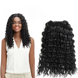 Synthetic hair weave vendors Wholesale heat resistant synthetic braiding hair 120g synthetic hair extensions bundles for braids