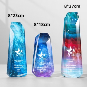 Plaque de trophée de prix <span class=keywords><strong>immobilier</strong></span> personnalisé impression couleur en cristal du fabricant chinois sculpté avec la technique de gravure en forme de chauve-souris - Product Image 4