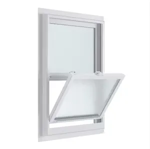 Top Quality NFRC Approved Soundproof Insulated Double Hung And Tilt Vinyl PVC Window For Loft