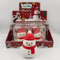 Meilleure vente : Bonhomme de neige en caoutchouc souple anti-stress, emballage cadeau, cadeau de Noël idéal pour la décompression