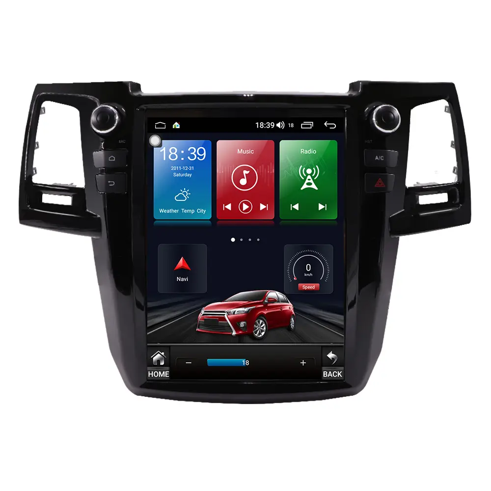 Android 10 Car Multimedia Radio Auto Dvd Speler Gps Navigatie Voor Toyota Fortuner/Hilux SW4 Met Wifi Playstore bt