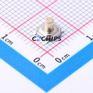 TD-1152SR-4.0H-250 Tactile Switch SMD-4P,5.2x5.2mm Switch Single Pole Single Throw Round Button 2.5N Vertical Mount - Product Image 1