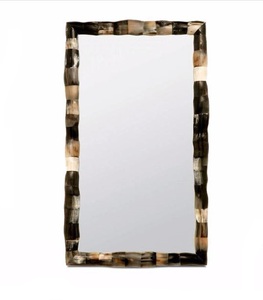 Luxury Horn Inlay <b>Wall</b> <b>Mirror</b> Handmade Art Deco Decorative Accent| <b>Mirror</b> for Living Room Bedroom Bathroom Entryway Decor - Product Image 3