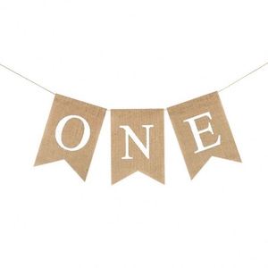Première bannière pour la décoration de chaise haute - Fournitures et décorations de fête d'anniversaire unisexe pour bébé garçon ou fille - Product Image 1