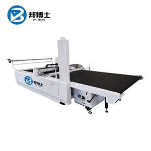 Automatic velvet fabric straight knife cloth cutting machine in clothing industry