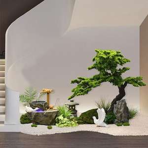 Branches de pin artificielles, grande plante en pot, arbre paysager personnalisé, bonsai de pin artificiel, arbre de pin pour la <span class=keywords><strong>d</strong></span>écoration de la maison - Product Image 2