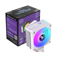 Refroidisseur d'air pour processeur LOVINGCOOL avec écran LED miroir de 120 mm, écran de température miroir en stock, expédition rapide, OEM Intel AMD PC Desktop Case