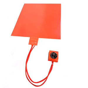 High Quality Flexible Industrial Silicone Heated Blanket Waste Oil Heater <b>Heat</b> Pad <b>Element</b> Flat Heating Mat 60V 0-200C - Product Image 2