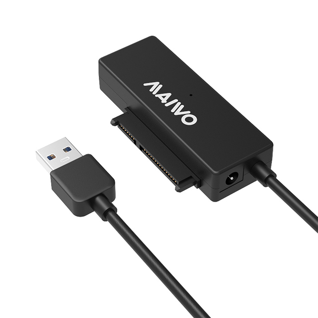 2-in-1 SATA 3 to USB 3.0 Adapter 5Gbps 2.5\" 3.5\" Hard Disk Converter Free Plastic HDD Enclosure & USB Cable Tool Design