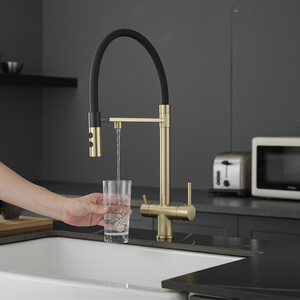 <span class=keywords><strong>Robinet</strong></span> d'évier de cuisine à osmose inverse avec tube en silicone, 2 poignées, filtre purificateur d'<span class=keywords><strong>eau</strong></span> 3 en 1, <span class=keywords><strong>robinet</strong></span> d'<span class=keywords><strong>eau</strong></span> potable en laiton - Product Image 5