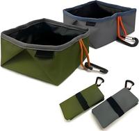 Gamelles de voyage pour chien, lot de 2, 60 oz, pliables, portables, pour la nourriture et l'eau, idéales pour les promenades