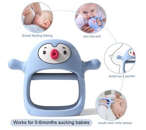 <span class=keywords><strong>Smile</strong></span> penguin's Soft Silicone ciuccio giocattolo a forma di pinguino lenitivo massaggiagengive per neonati resistente alle gocce all'ingrosso - Product Image 5
