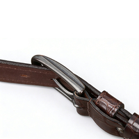 Ceinture en cuir PU motif crocodile, style designer, décontractée et habillée, pour homme