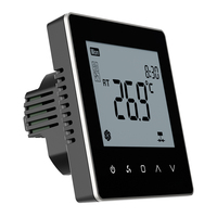 Thermostat à écran tactile ToupWell FCU avec affichage LCD, contrôleur de température ambiante pour unité de ventilo-convecteur, pour système de climatisation HVAC