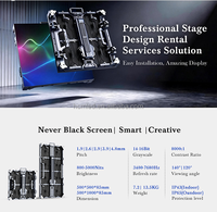 Pantalla LED Móvil para Exteriores, Fondo de Escenario P3.91, Pantalla de Alquiler para Exteriores, Paneles LED de Video Digital, IP65, 8K, 3 Años de Garantía