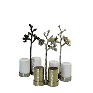 Elegante Juego de Salero y Pimentero de Lujo, Recipientes Metálicos para Condimentos de Mesa para el Hogar, Restaurante, Hotel y Comedor - Product Image 1