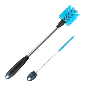 WEVI Kit <span class=keywords><strong>de</strong></span> Cepillos para Botellas 2 <span class=keywords><strong>en</strong></span> 1 Desmontable con Mango Largo, Limpiador <span class=keywords><strong>de</strong></span> Pajitas <span class=keywords><strong>de</strong></span> Acero Inoxidable para Botellas <span class=keywords><strong>de</strong></span> <span class=keywords><strong>Agua</strong></span>, Termos y Vasos <span class=keywords><strong>de</strong></span> <span class=keywords><strong>Cuello</strong></span> Estrecho - Product Image 1