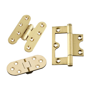 Charnières en laiton Dingcheng pour meubles, épaisseur 1 mm, quincaillerie pour portes de placards en bois massif, mini charnière avec vis - Product Image 3
