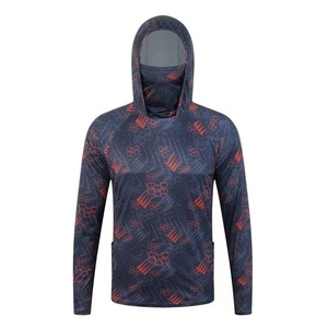 Cache-cou à manches longues personnalisé, respirant, camouflage imprimé, pour la pêche, vêtements de plein air pour hommes, pêche récréative en bord de mer - Product Image 1