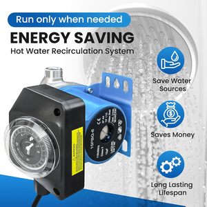 TheMiLiO Instant Hot Water Recirculation Pump Kit 15PBG-6 With <b>Timer</b> For Household Use - Product Image 6