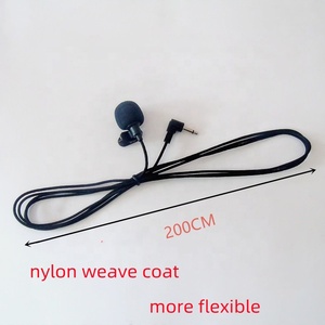 2m Mini Lavalier ve áo Tie Clip-on 3.5mm jack ngưng cổ áo Micro vành đai gói mic Hệ thống loa hướng dẫn du lịch - Product Image 5