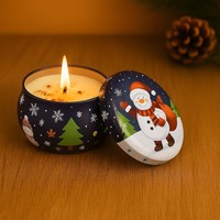 Vente en gros de bougies aromatiques personnalisables pour diverses occasions de Noël, bougies parfumées en cire de soja spirituelle, coffret cadeau