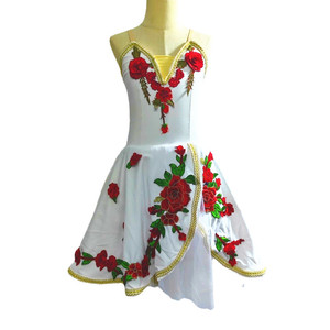 Yk035 Tutù da Balletto Professionale Bianco Stile Pancake Giselle su Misura, Abbigliamento per Esibizioni Professionali per Giovani <span class=keywords><strong>Ballerine</strong></span> - Product Image 1