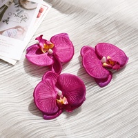 KEWEI-J793 8cm fleurs d'orchidées en soie artificielle pour mariage noël nouvel an Halloween Thanksgiving et décorations de remise des diplômes
