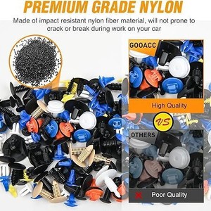 Auto Fasteners Mixed Set 830Pcs Nylon <b>Clips</b> For Ford Nissan Vehicles HE33 - Product Image 2