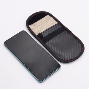 Da PU Chất liệu <span class=keywords><strong>Key</strong></span> Fob chủ RFID chặn trường hợp chìa khóa xe khối tín hiệu bìa cho WIFI/GSM/LTE/NFC/RF bị chặn Faraday Pouch - Product Image 6