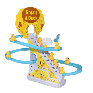 ชุดแข่งขัน<span class=keywords><strong>เป็ด</strong></span>ของเล่นในรถสำหรับเด็กมีไฟ LED กะพริบและเสียงเพลง - Product Image 1