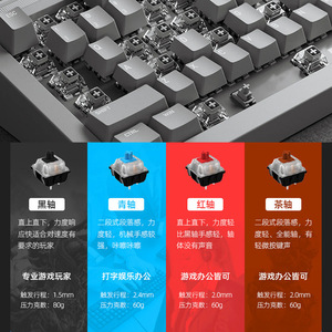 คีย์บอร์ดเกมมิ่ง <span class=keywords><strong>RK61</strong></span> แบบกลไก 61 ปุ่ม 60% พร้อมไฟ LED Backlit ขนาดกะทัดรัด พกพาสะดวก ใช้พอร์ต USB-C สวิตช์สีฟ้า สำหรับ PC/แล็ปท็อป - Product Image 3