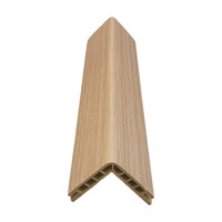Connecteur d'angle creux Z55 moderne personnalisable en fibre de bois de bambou avec surface efficace de 50 mm pour les murs d'hôtels et de salons