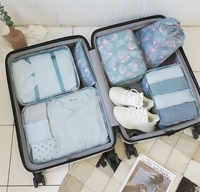 Organiseurs de bagages de qualité supérieure, ensemble de 6 pièces, cubes de compression pour l'emballage, essentiels de voyage