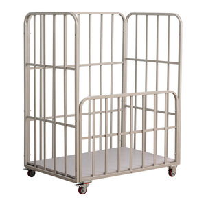 Carro de Almacenamiento de Carga con Jaula Rodante Plegable de Acero de Calidad Europea, Gran Capacidad, 500 kg de Carga - Product Image 1