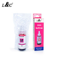 Tinta Refill Dye Ink Premium 70ml 664 T664 Kompatibel untuk Printer Epson L120 L380 L210 L220 L3060 L382 672 L310 L805