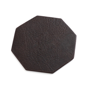 Pu Leather Coaster 10cm Round <b>Waterproof</b> Heat Insulating Tea Mat For Table Dining <b>Set</b> - Product Image 4