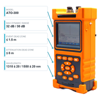 Testeur de fibre optique monomode portable ATO-300 Mini OTDR 1310/1550nm 32/30dB avec VFL et écran tactile à lumière rouge