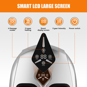 Masseur ergonomique pliable pour pieds et mollets avec compression d'air thermique pour une meilleure circulation et un meilleur sommeil - Product Image 2