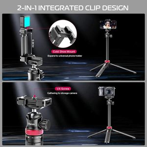 ULANZI <strong>MT</strong>-44 Aluminum Auto Open Tripod 59" Extendable Selfie <strong>Stick</strong> | 2-in-1 Phone Clip 360 Ball Head Cold Shoe Compatible - Product Image 6