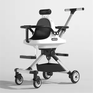 Meilleur bébé poussette voiture landau double double marcheur poussette poussette transporteur kinderwagen wagon pour deux bébés