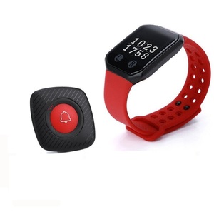 Máy Phát Không Dây Vibrator Bồi Bàn Cổ Tay Xem Máy Nhắn Tin Nhà Hàng Chuông Cuộc Gọi Hệ Thống - Product Image 3