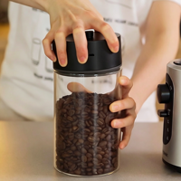 Pot de conservation sous vide en verre sans BPA avec couvercle, récipient transparent pour épices, utilisation en cuisine et pour les fêtes, compatible lave-vaisselle et congélateur