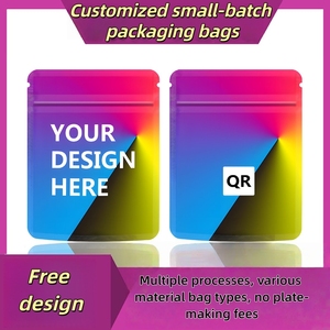 Bolsas Mylar personalizadas con logotipo Creación de diseño gratuito Embalaje profesional Impreso digitalmente sus bolsas con cremallera 3,5G/7G/14G/28G Su diseño QR - Product Image 2