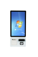 Kiosco Táctil con Soporte de Piso, Android/Windows, 21.5/23.8/27/32 Pulgadas, Pago de Autoservicio, Impresora Térmica, Escáner de Código QR, SDK, para Exteriores