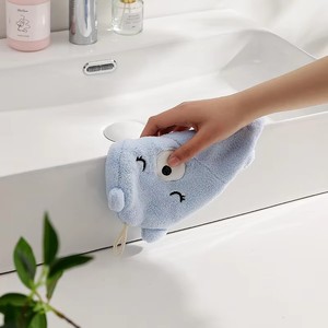 Hand <b>Towel</b> Super Soft Hand <b>Drying</b> <b>Towels</b> with Hanging Loops Cute Cartoon <b>Quick</b> Dry Hand <b>Towels</b> for Kids Adults - Product Image 3