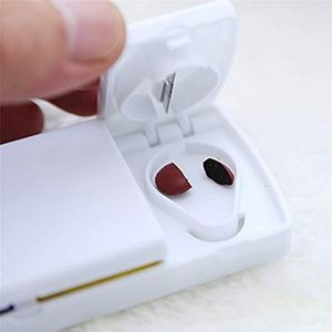 เครื่องตัดยาแบบพกพา 2 in 1 พร้อมกล่องเก็บยา 2 ช่อง - Product Image 2