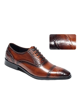 Zapatos Oxford de cuero - zapatos de vestir de cuero genuino para hombre, formales, de negocios, casuales, para boda, transpirables, zapatos Oxford para hombre - Product Image 6
